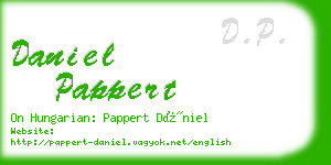daniel pappert business card